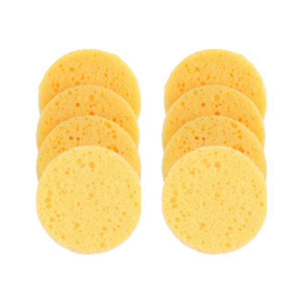Gezicht spons geel - Spons voor gezichtsreiniging - Set van 8 - 7 + 1 GRATIS