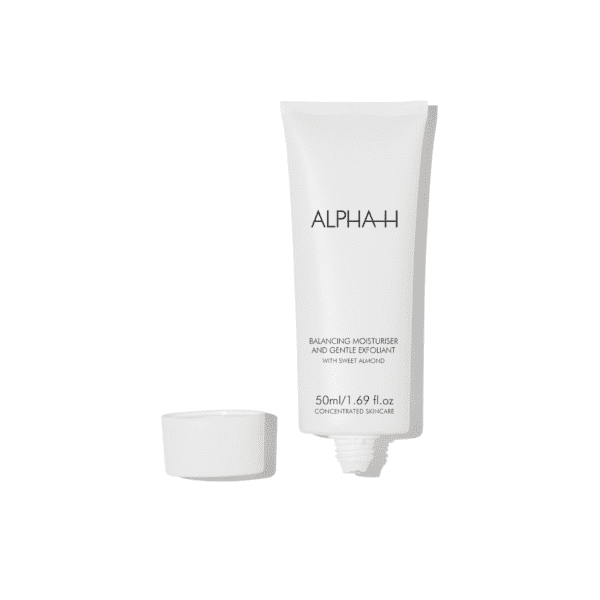 ALPHA-H Balancing moisturizer & Gentle exfoliant nachtcreme voor acne of vette huid met 10% Glycolzuur en Hyaluronzuur