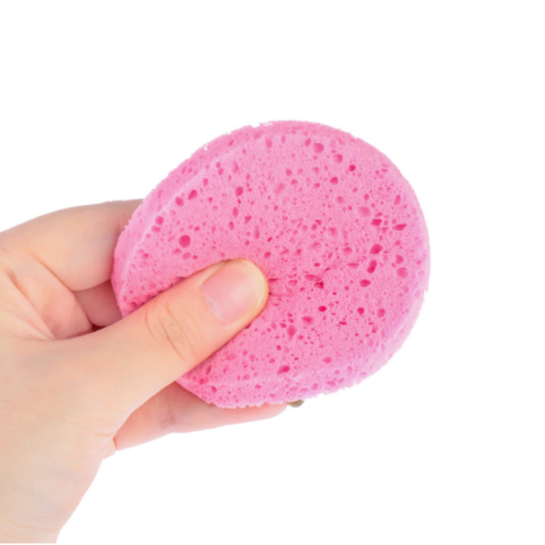 Gezicht spons roze - Spons voor gezichtsreiniging - Set van 2
