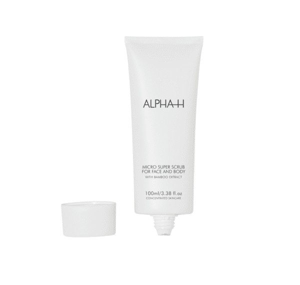 micro cleanse super scrub for face and body van alpha H micro cleanse super scrub for face and body van alpha H
